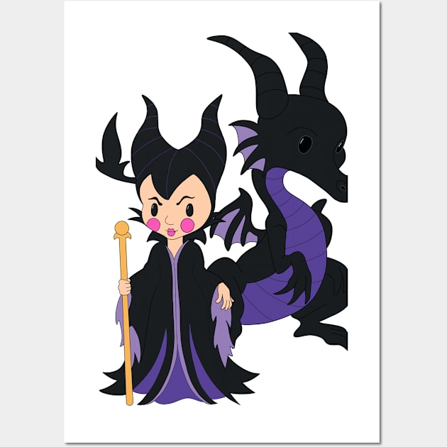 Malificent Wall Art by BeckyDesigns